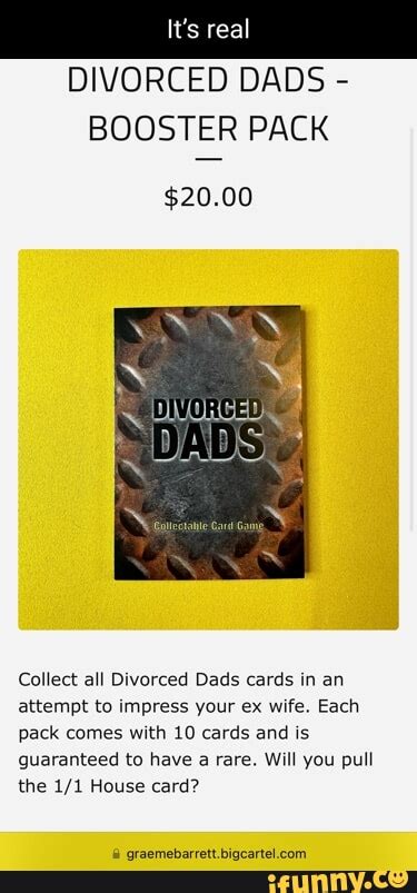 Here are three simple and easy-to-do activities that are guaranteed to help <strong>divorced dads</strong> generate quality time with their kids. . Divorced dads cards ebay